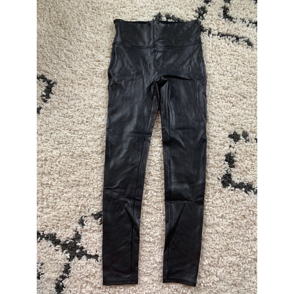 Spanx “leather” leggings in black